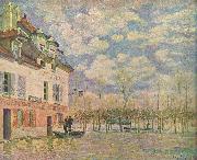 Alfred Sisley, Kahn in der Uberschwemmung